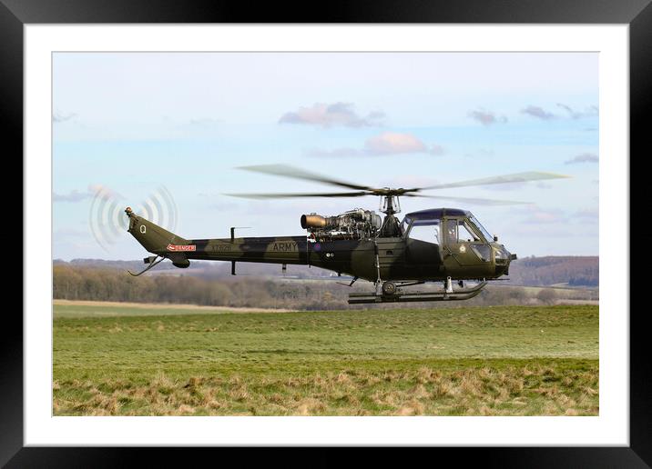 British Army Westland Scout Framed Mounted Print by Oxon Images
