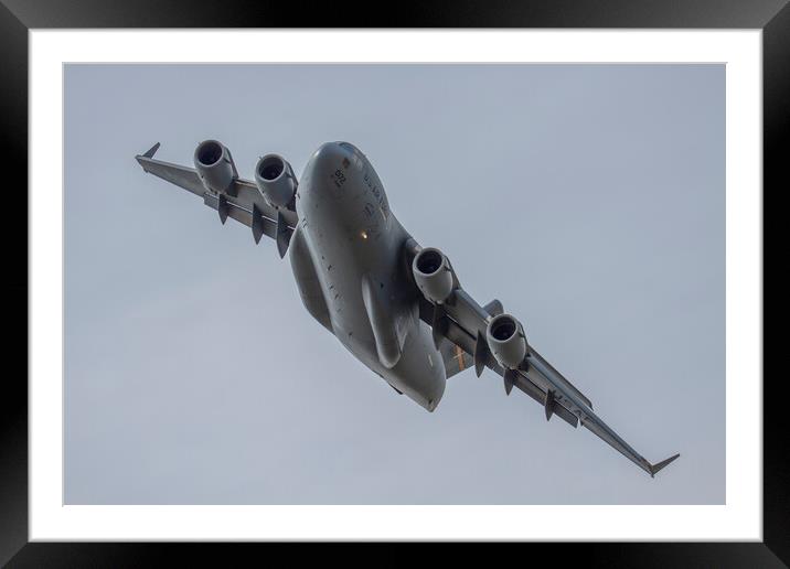 USAF C17 RIAT Framed Mounted Print by Oxon Images