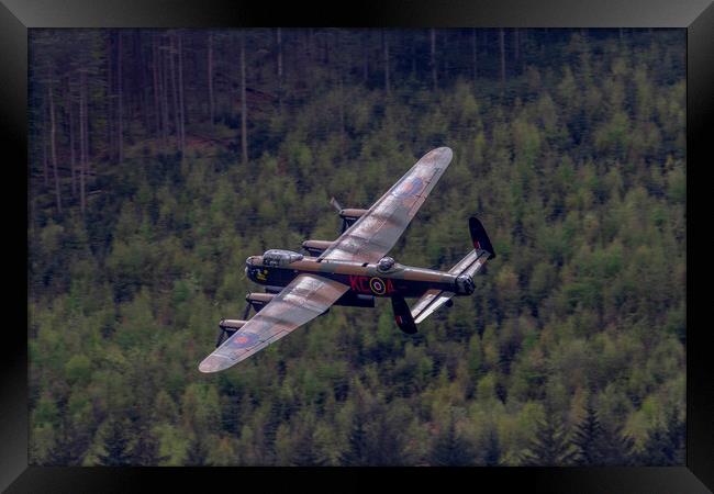 Dambuster Lancaster Flypast Framed Print by Oxon Images