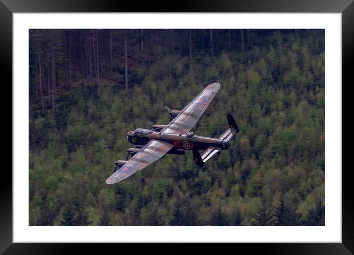 Dambuster Lancaster Flypast Framed Mounted Print by Oxon Images