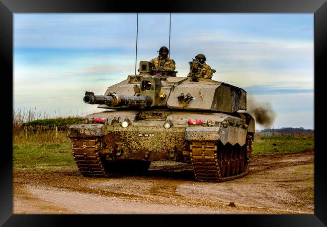 Challenger 2 Main Battle Tank Framed Print by Oxon Images