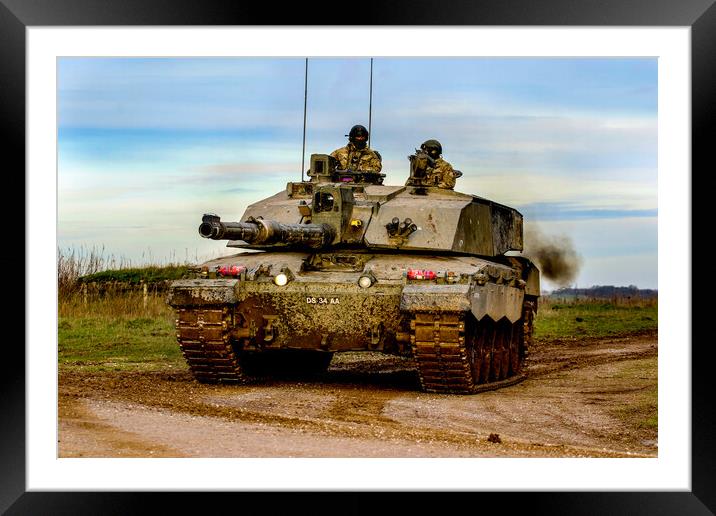 Challenger 2 Main Battle Tank Framed Mounted Print by Oxon Images