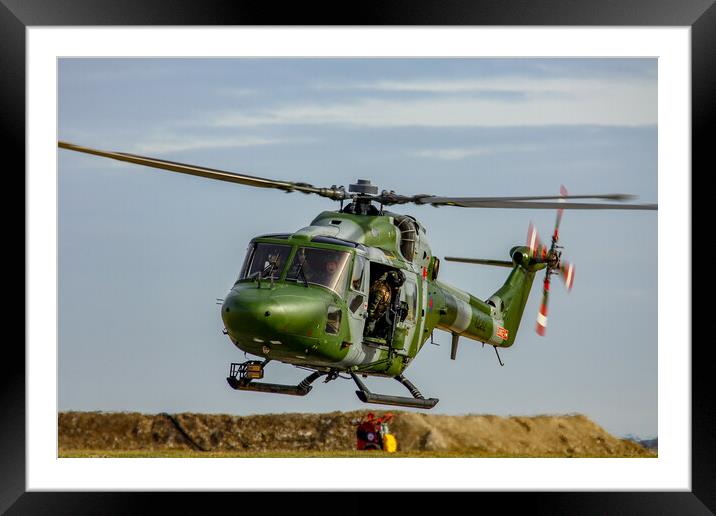 Army Air Corps Lynx Framed Mounted Print by Oxon Images