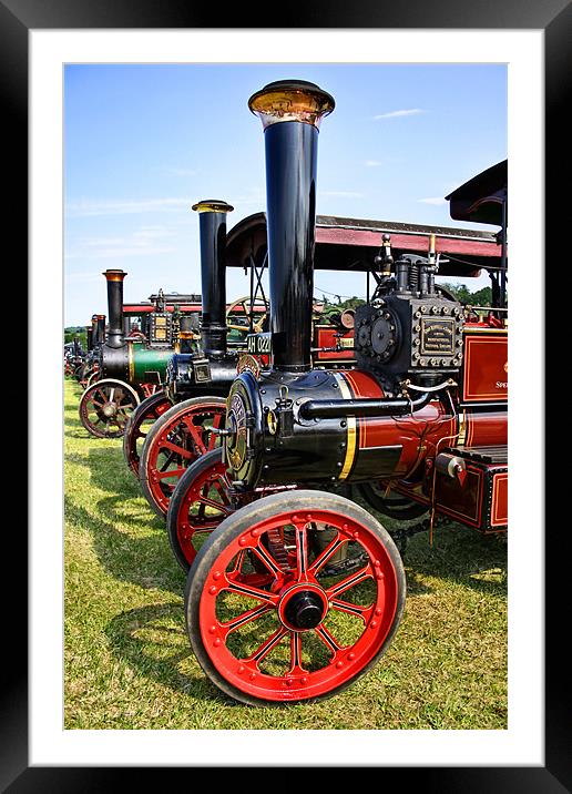 Steam Funnels Framed Mounted Print by Oxon Images