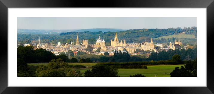 Oxford Panoramic Colour Framed Mounted Print by Oxon Images