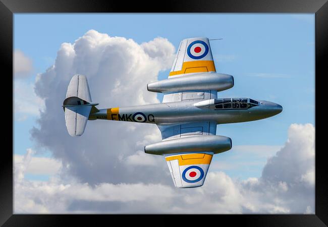 Gloster Meteor at Duxford 2012 Framed Print by Oxon Images