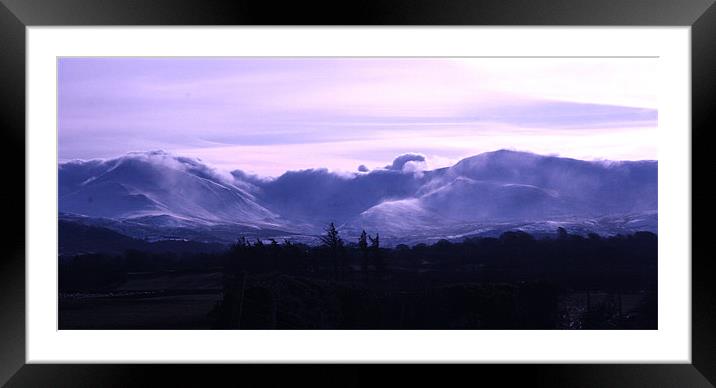 Magical Mountains Framed Mounted Print by lucy devereux