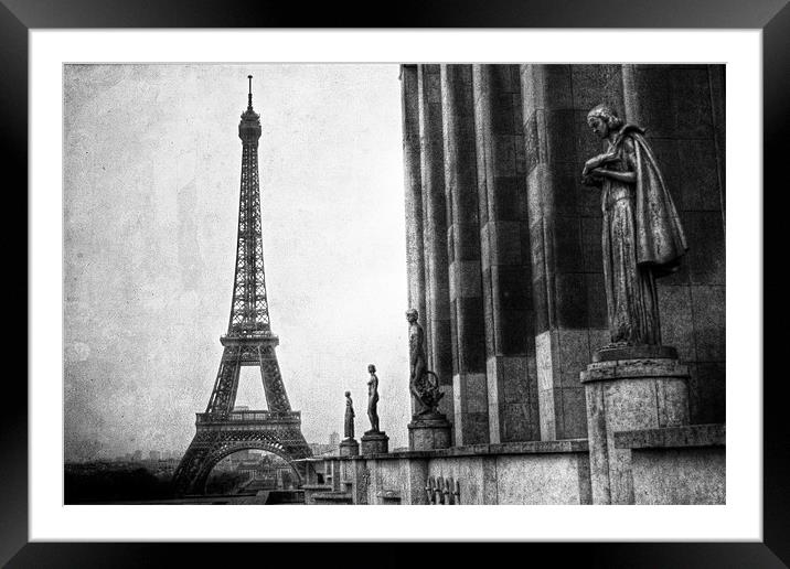 Black and White Paris Framed Mounted Print by Toon Photography