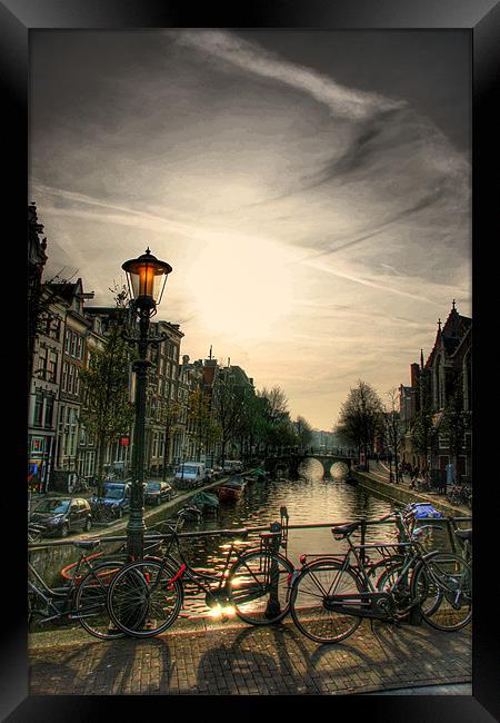 The Amsterdam Canals Framed Print by Toon Photography