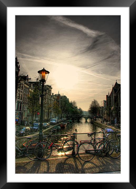 The Amsterdam Canals Framed Mounted Print by Toon Photography