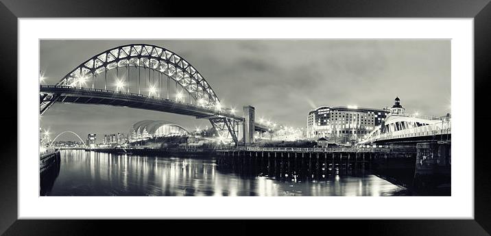 The Sparkling Tyne Framed Mounted Print by Toon Photography