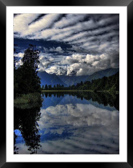 Reflection Island Framed Mounted Print by Toon Photography