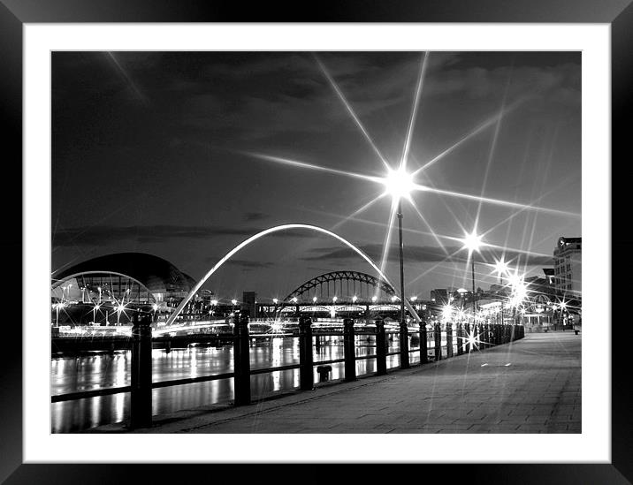Black and White on the Quayside Framed Mounted Print by Toon Photography