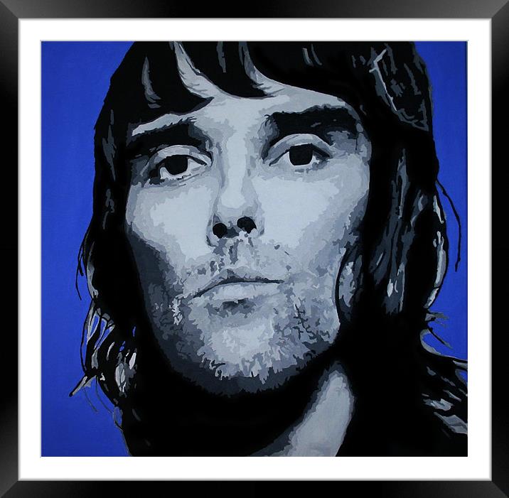 Ian Brown - The Stone Roses Framed Mounted Print by Toon Photography