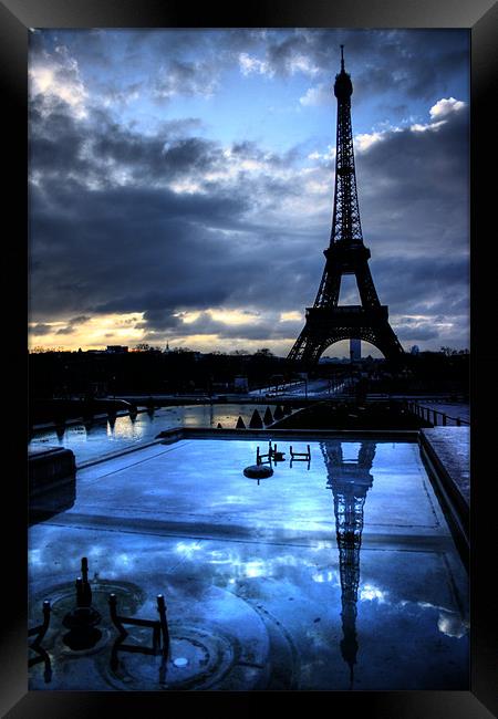 An Eiffel Reflection Framed Print by Toon Photography