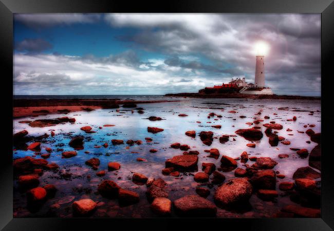 St Marys Lighthouse, Whitley Bay Framed Print by Toon Photography