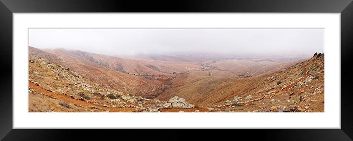 Panoramic views of Fuertuventura Framed Mounted Print by Johanna Garlike