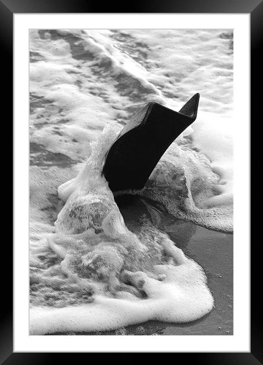 Wave Framed Mounted Print by geraint jones