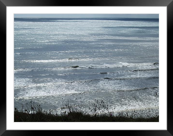 Charmouth seascape Framed Mounted Print by Ginny Gregg