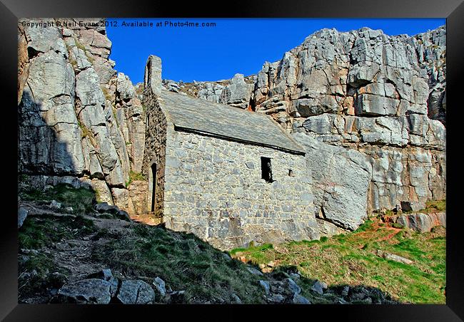 St Govan's Chapel Framed Print by Neil Evans