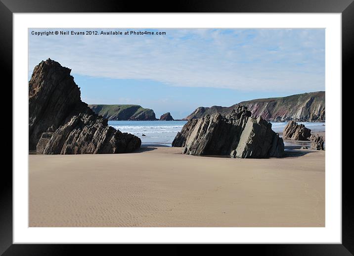 Marloes Sands Framed Mounted Print by Neil Evans
