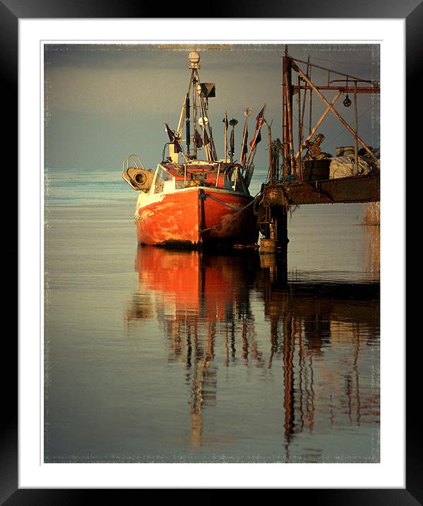 old boat - new version  Framed Mounted Print by darek nowicki