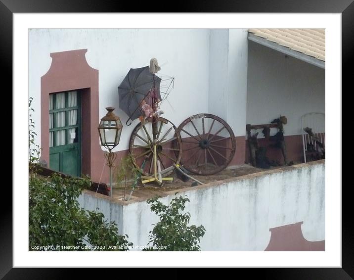 In my old (Spanish) back yard. Framed Mounted Print by Heather Gale