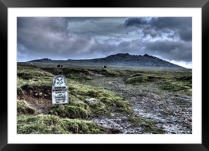 Rough Tor Framed Mounted Print by David Wilkins