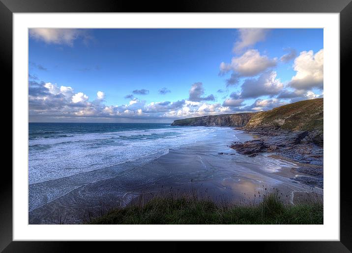 Trebarwith Strand Framed Mounted Print by David Wilkins