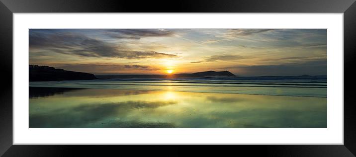 Polzeath Framed Mounted Print by David Wilkins