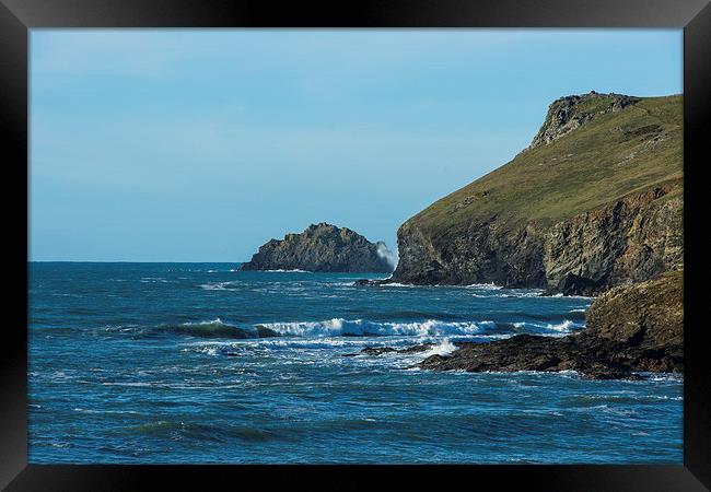 Pentire Head Framed Print by David Wilkins