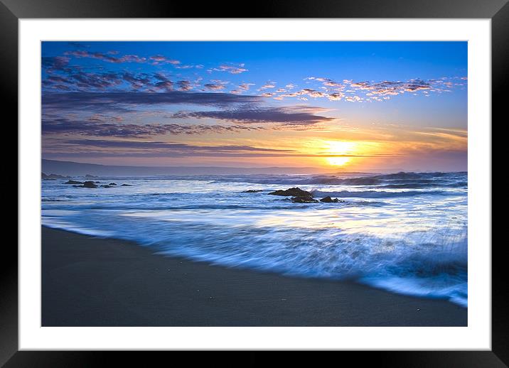 Tregardock Beach Cornwall Framed Mounted Print by David Wilkins