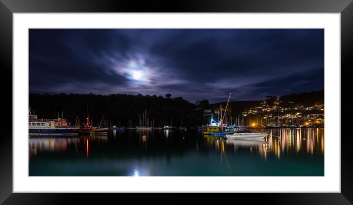 Dartmouth by Night Framed Mounted Print by David Wilkins