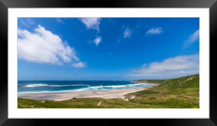 Sennen Cove Cornwall Framed Mounted Print by David Wilkins