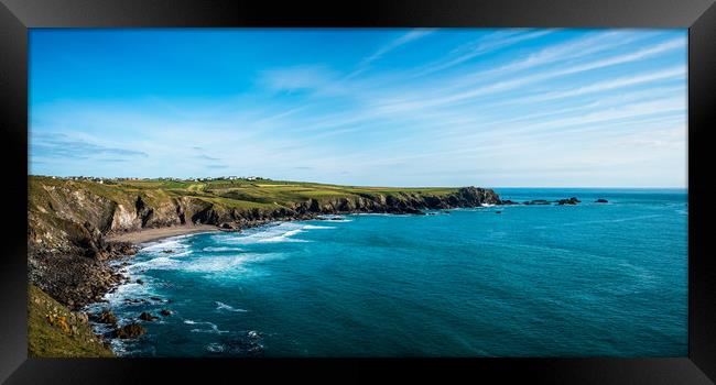 Pentreath Beach Cornwall Framed Print by David Wilkins