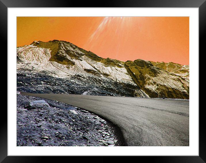 Road To Manali Framed Mounted Print by Ashley lakra