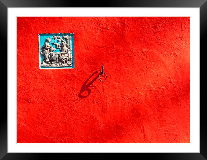 Red Wall Framed Mounted Print by Danny Hill