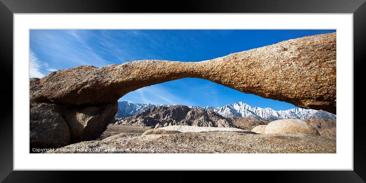 Lathe Arch Panorama Framed Mounted Print by David Hare