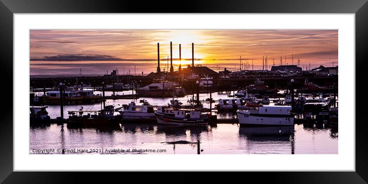 Ramsgate Harbour Framed Mounted Print by David Hare