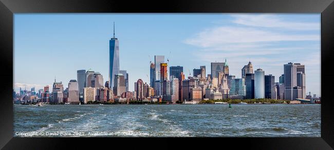 New York Skyline Framed Print by David Hare