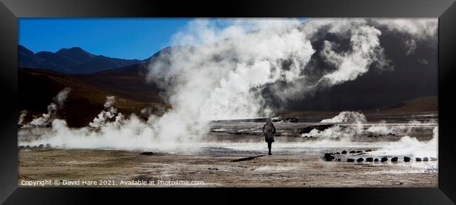 El Tatio Geysers Framed Print by David Hare