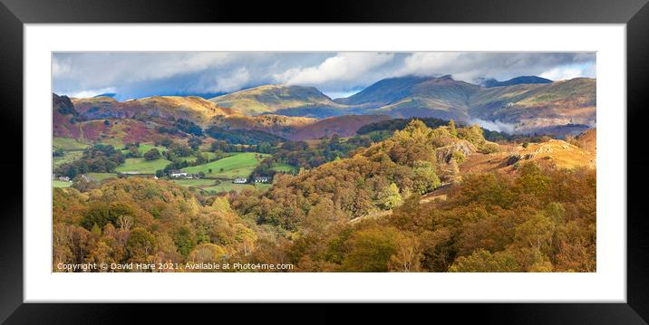 Cumbrian Landscape Framed Mounted Print by David Hare