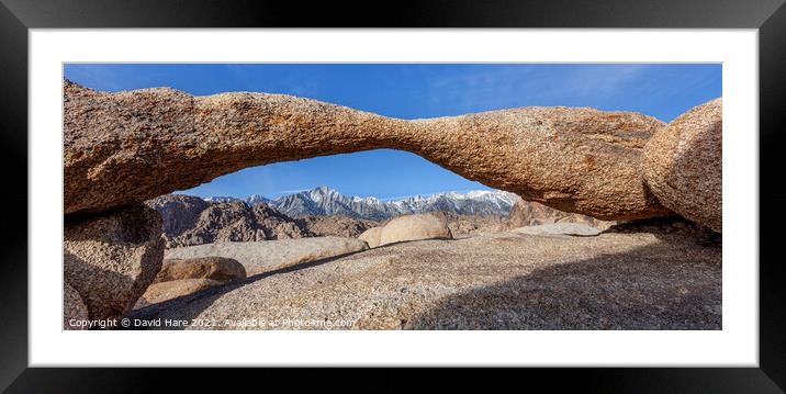 Lathe Arch Framed Mounted Print by David Hare