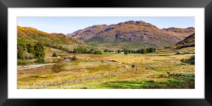 Hardknott Pass Framed Mounted Print by David Hare