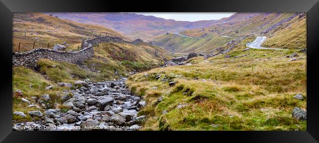 Wrynose Pass Framed Print by David Hare