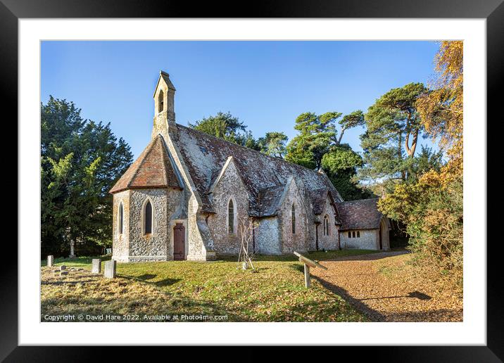 Holy Trinity Charing Heath Framed Mounted Print by David Hare