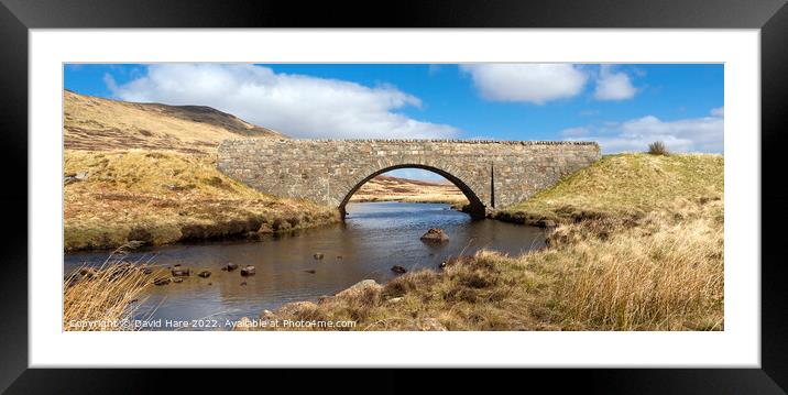 Highland bridge Framed Mounted Print by David Hare