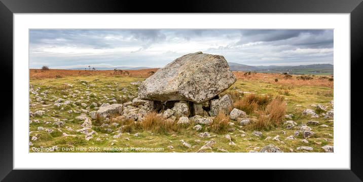 King Arthur's Stone Framed Mounted Print by David Hare