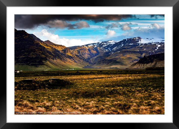 Eyjafjallajökull Framed Mounted Print by David Hare