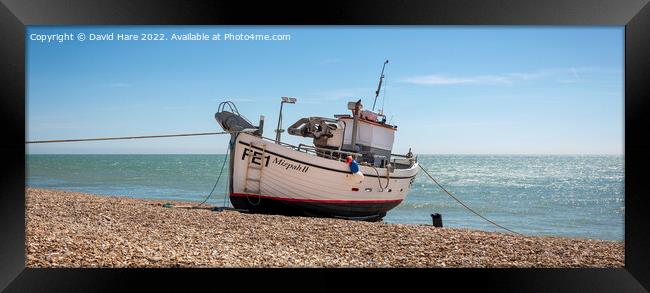 Fishing boat Framed Print by David Hare